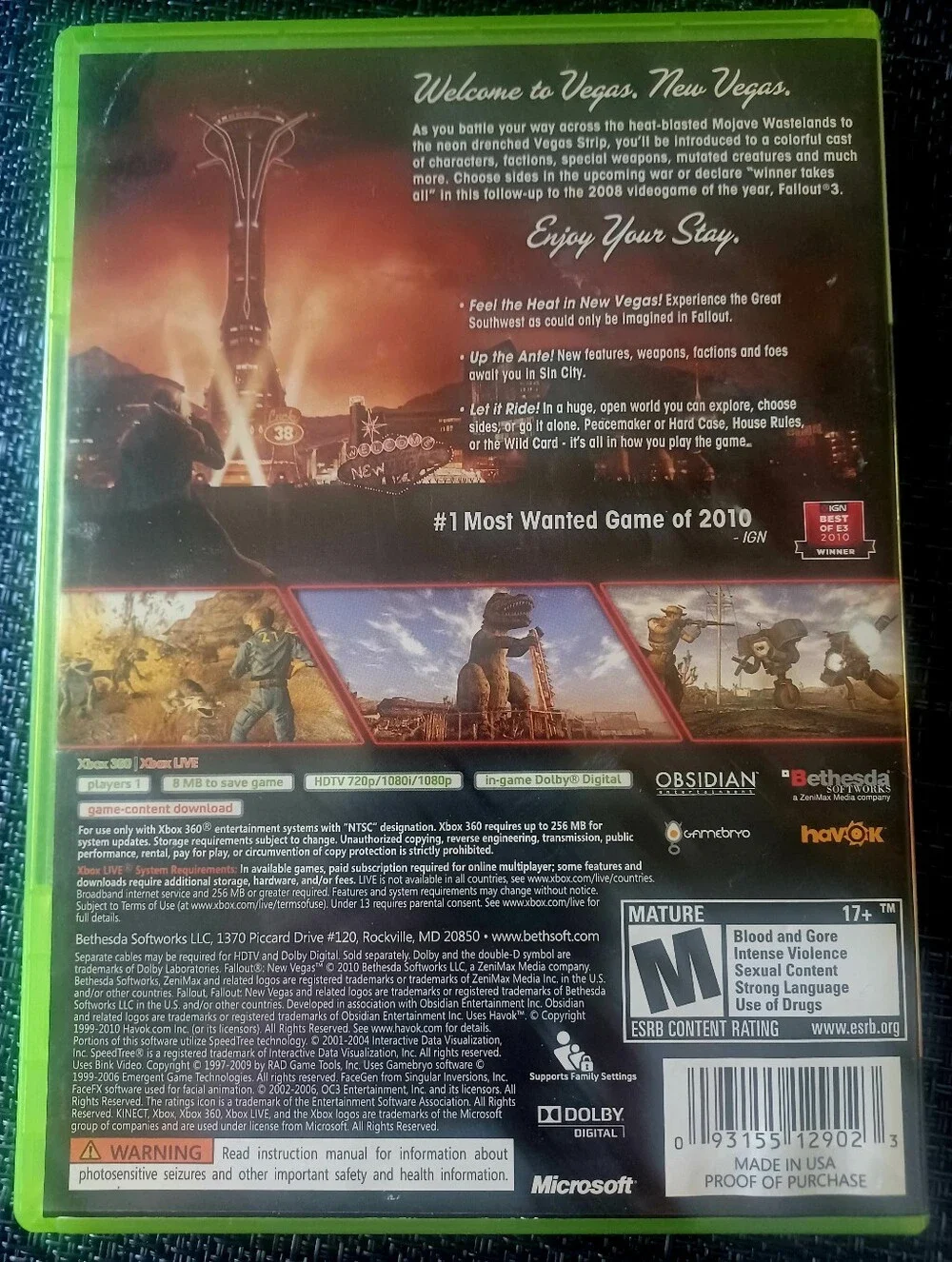Fallout: New Vegas - Xbox 360 (Green)